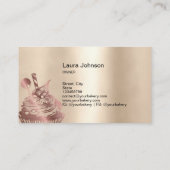 Modernes Bäckereigeschäft Cupcake Koch Catering Sü Visitenkarte (Rückseite)