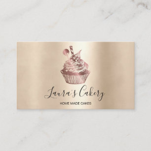Modernes Bäckereigeschäft Cupcake Koch Catering Sü Visitenkarte