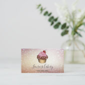 Modernes Bäckereigeschäft Cupcake Koch Catering Sü Visitenkarte (Stehend Vorderseite)