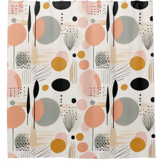 Modernes Bad im Mittelalter Duschvorhang (Vorderseite)