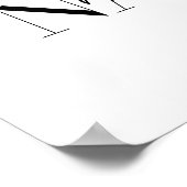 Modernes Badezimmer mit Typografie Poster (Ecke)