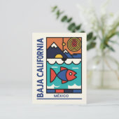 Modernes Baja California Postkarte (Stehend Vorderseite)