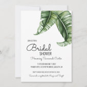 Modernes Banana Leaf-Brautparty des Mitteljahrhund Einladung (Vorderseite)