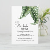 Modernes Banana Leaf-Brautparty des Mitteljahrhund Einladung (Stehend Vorderseite)