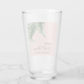 Modernes Banana Leaf-Brautparty des Mitteljahrhund Glas (Rückseite)