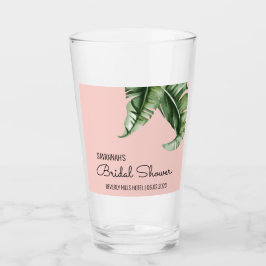 Modernes Banana Leaf-Brautparty des Mitteljahrhund Glas