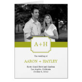 Modernes Band-Hochzeitsprogramm (Limon) (Vorne)