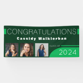 Modernes Banner für den grünen Foto Abschluss