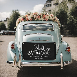 Modernes Banner für verheiratete Fahrzeuge