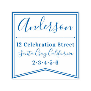 Modernes Banner Rücksendeadresse von benutzerdef Permastempel