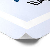 Modernes BAPTISM DATEI Party Begrüßung Poster (Ecke)