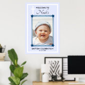 Modernes BAPTISM DATEI Party Begrüßung Poster (Heimbüro)