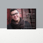 Modernes Bar Mitzvah oder Bat Mitzvah Foto Einladung