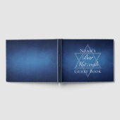 Modernes Bar Mitzvah Party Blue Star von David Cus Gästebuch (Voll)