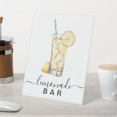 Modernes Bar Pedestzeichen Lemonade Sockelschild (In SItu)