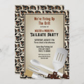 Modernes Barbecue - Einladung (Vorne/Hinten)