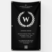 Modernes Barbershop Opening Stunden Banner Zeichen (Vertikal)