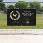 Modernes Barbershop Openings Stunden Gold Banner Z (Insitu)