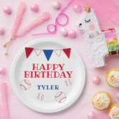 Modernes Baseball-Kindergeburtstag-Party Pappteller (Party)