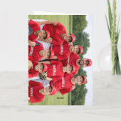 Modernes Baseball-Teamfoto Coach Dankeskarte (Rückseite)
