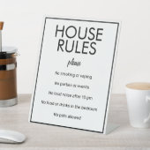 Modernes Basic White House Rules Guest Pedestal Si Sockelschild (In SItu)
