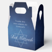 Modernes Bat Mitzvah Party Blue Star von David Cus Geschenkschachtel (Geöffnet)