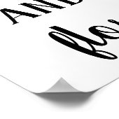 Modernes Bauernhaus Brush and Floss Print Poster (Ecke)