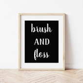 Modernes Bauernhaus Brush and Floss Print Poster