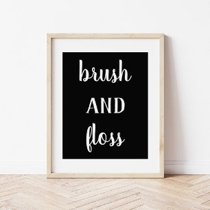 Modernes Bauernhaus Brush and Floss Print Poster