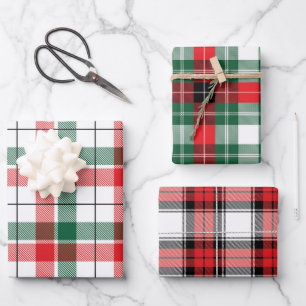 Modernes Bauernhaus Charm Klassisches Weihnachtsfe Geschenkpapier Set