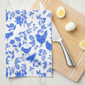 Modernes Bauernhaus Folk Kunst, Dichtung und Musik Geschirrtuch (Viertel Falte)