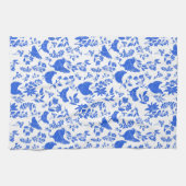 Modernes Bauernhaus Folk Kunst, Dichtung und Musik Geschirrtuch (Horizontal)