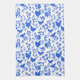 Modernes Bauernhaus Folk Kunst, Dichtung und Musik Geschirrtuch