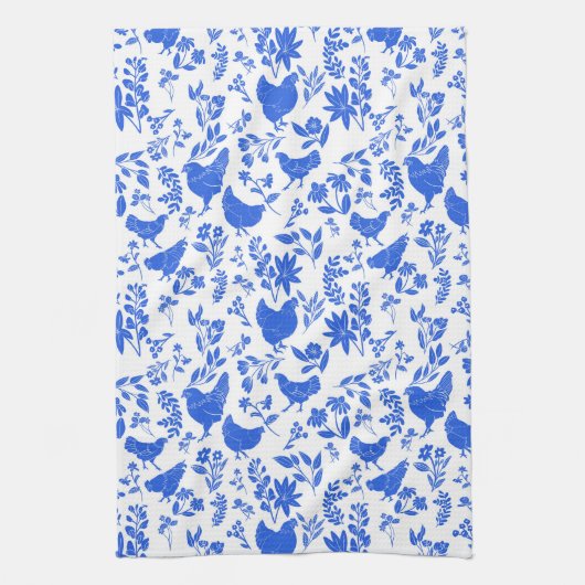 Modernes Bauernhaus Folk Kunst, Dichtung und Musik Geschirrtuch (Vertikal)