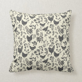 Modernes Bauernhaus Folklore Art Print Kissen