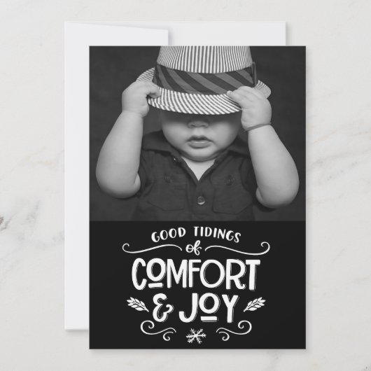 Modernes Bauernhaus| Foto auf Black Gingham Christ (Vorderseite)