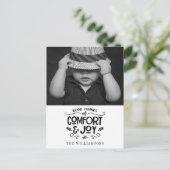 Modernes Bauernhaus| Foto auf Black Gingham Christ Postkarte (Stehend Vorderseite)