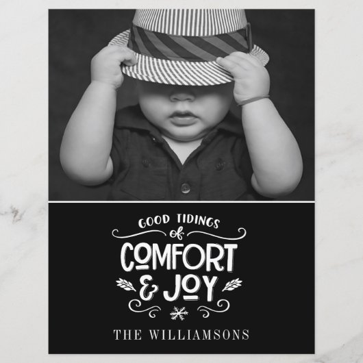 Modernes Bauernhaus | Foto Budget Weihnachtskarte (Vorderseite)