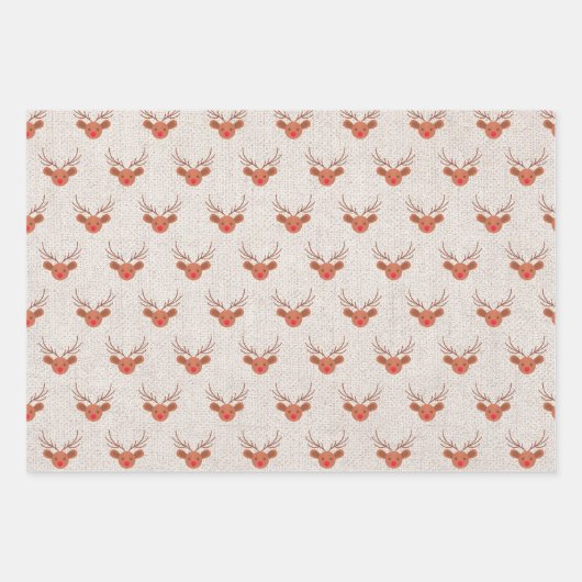 Modernes Bauernhaus Holiday Wrapping Paper Sheets Geschenkpapier Set (Vorderseite 3)