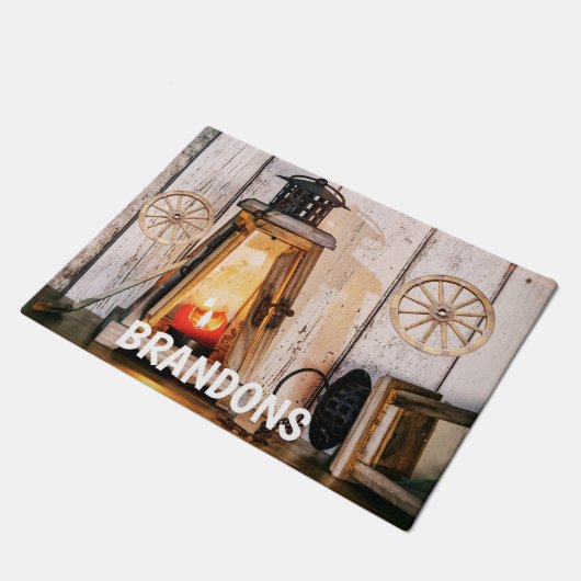 Modernes Bauernhaus Lantern Wohn-Haushalt Geschenk Fußmatte (Schrägansicht)