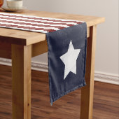 Modernes Bauernhaus Patriotic Americana 4. Juli Kurzer Tischläufer (Beispiel)