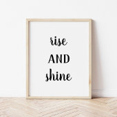 Modernes Bauernhaus Rise and Shine Print Poster