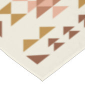Modernes Bauernhaus Rustic Terracotta Geometrische Tischdecke (Schrägansicht)