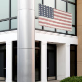 Modernes Bauernhaus Rustikale amerikanische Flagge Banner (Äußeres Gebäude)