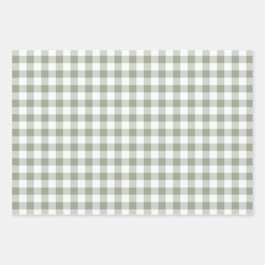 Modernes Bauernhaus Sage Green Holiday Geschenk Geschenkpapier Set (Vorderseite 3)