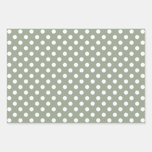 Modernes Bauernhaus Sage Green Holiday Geschenk Geschenkpapier Set (Vorderseite)