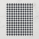 Modernes Bauernhaus | Schwarz-Weiß-Haushaltskarte (Rückseite)