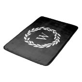 Modernes Bauernhaus Stil Chic Mit Monogramm Badematte (Schrägansicht)