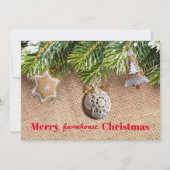 Modernes Bauernhaus Weihnachten Rustikale Burlap O (Vorderseite)