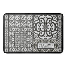 Modernes Bauernhaus Willkommen Schwarz und Weiß Fa